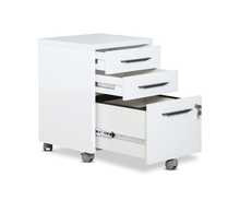 Load image into Gallery viewer, Gammel Mobile File Pedestal - White