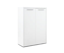 Load image into Gallery viewer, Gammel Low Bookcase with Doors - White
