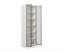 Load image into Gallery viewer, Gammel High Bookcase with Glass Doors - White
