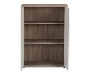 Gammel Low Bookcase with Doors