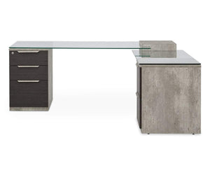 Alva Executive Desk, Left-Facing Return