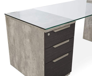 Alva Executive Desk, Left-Facing Return