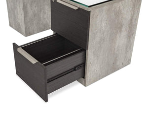 Alva Executive Desk, Left-Facing Return