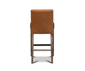 Barrima Counter Stool - Saddle/Walnut