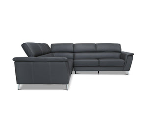 Donte Leather Corner Sectional