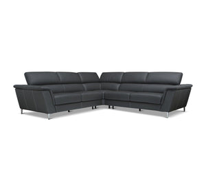 Donte Leather Corner Sectional