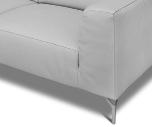 Gianna Leather Left Chaise Sectional