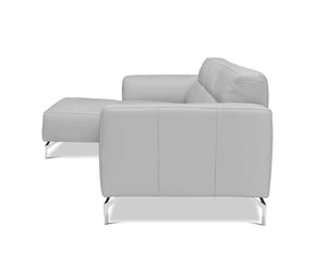 Gianna Leather Left Chaise Sectional