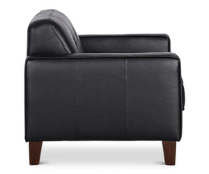 Gregata Leather Chair - Black