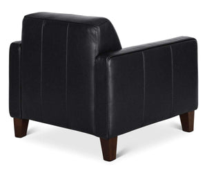 Gregata Leather Chair - Black