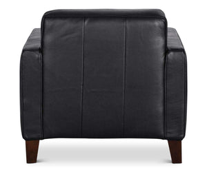 Gregata Leather Chair - Black